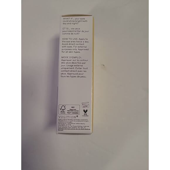 Volition Golden Eye Brightening Serum NEW 15 ml/0.5 fl oz Vitamin C Niacinamide - Picture 6 of 8